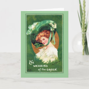 Tarjeta Vintage Saint Patrick's Day Notecard