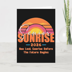 Tarjeta Vintage Senior Sunrise 2026 Seniors De Cl Graduati