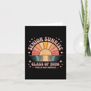Tarjeta Vintage Senior Sunrise 2026 Seniors Of Cl Graduati
