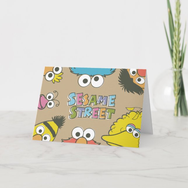 Tarjeta Vintage Sesame Street Pals (Anverso)