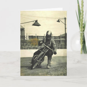 TARJETA VINTAGE SPEEDWAY.
