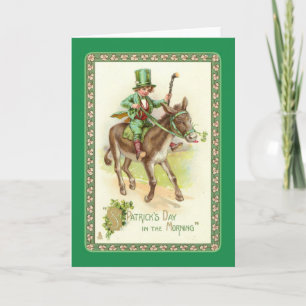 Tarjeta Vintage St Patrick's Day