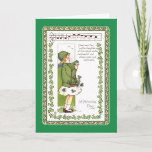 Tarjeta Vintage St Patrick's Day