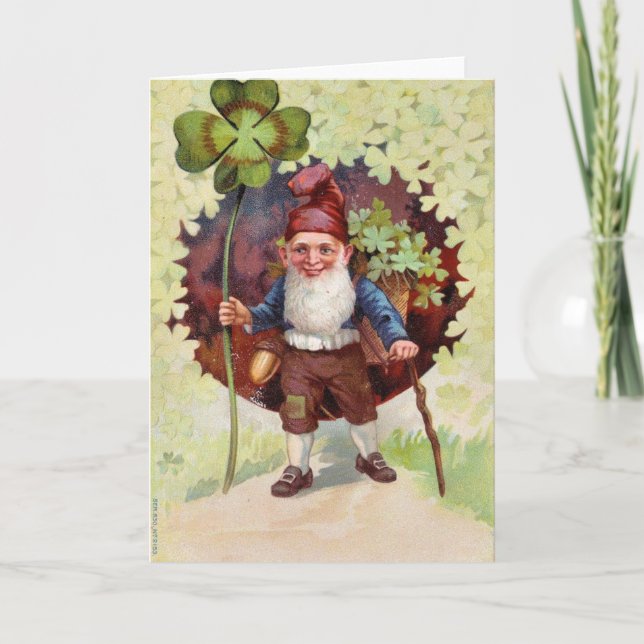 Tarjeta Vintage St Patrick's Day (Anverso)