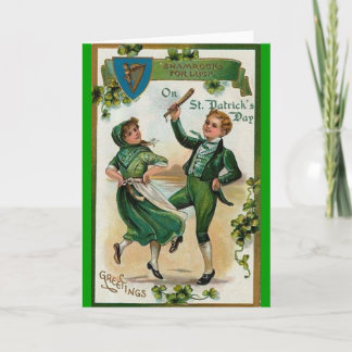 Tarjeta Vintage St Patricks Day