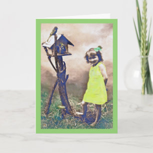 Tarjeta Vintage St. Patrick's Day Card Barefoot Beauty