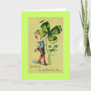 Tarjeta Vintage St. Patrick's Day Greeting
