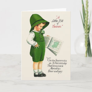 Tarjeta Vintage St. Patrick's Day Greeting Card