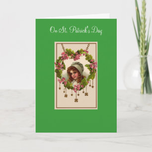 Tarjeta Vintage St. Patrick's Day Greeting Card