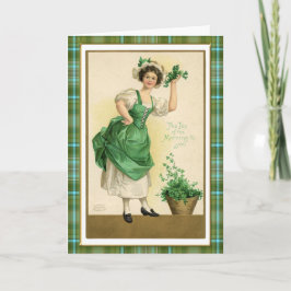 Tarjeta Vintage St. Patricks Day - Top of the Morning