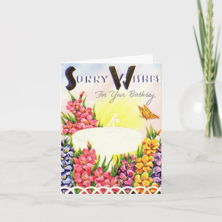 Tarjeta Vintage Sunny Wiers Birday Card