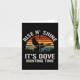 Tarjeta Vintage Sunset Dove Hunting Season