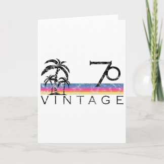 Tarjeta Vintage Surfing 1970 Pacific Ocean Sunset Birthday