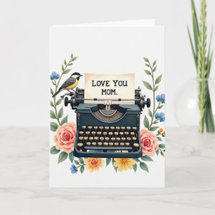 Tarjeta Vintage Te Amo Mamá