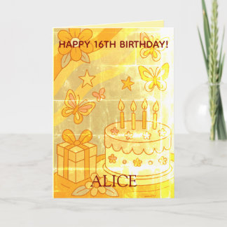 Tarjeta Vintage Teenage (Change age if needed) Birthday