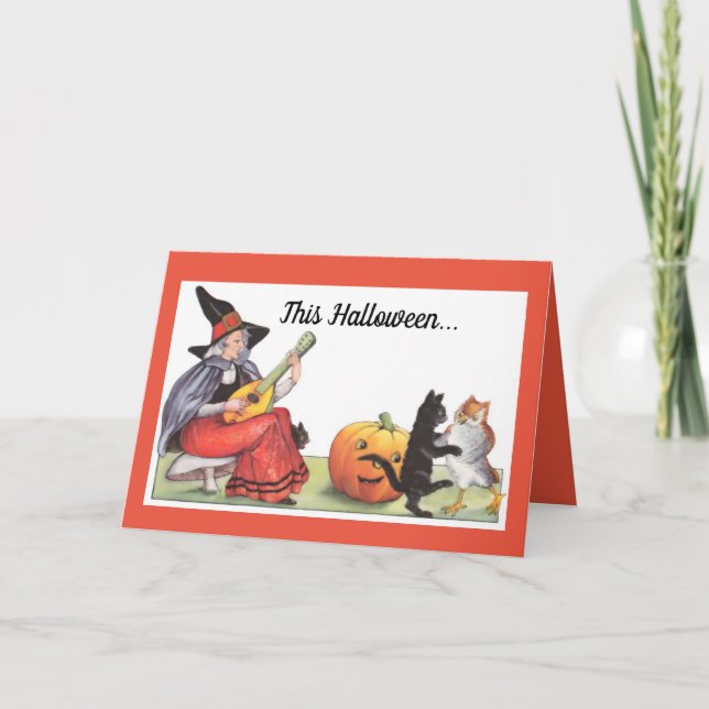 Tarjeta Vintage This Halloween (Anverso)