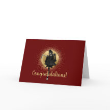 Vintage Top Hat Dancer Felicitaciones Saludo C