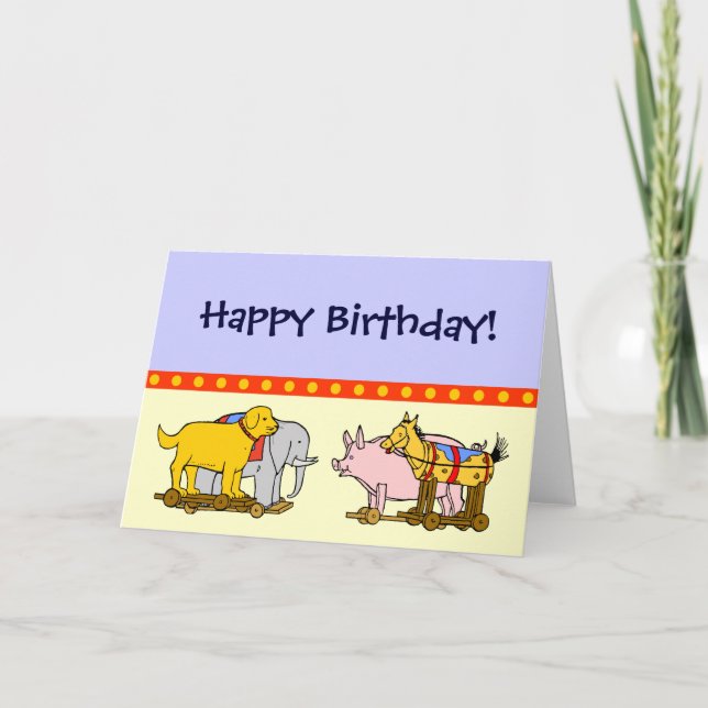 Tarjeta Vintage Toys Happy Birthday Card (Anverso)