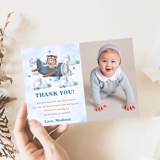 Tarjeta Vintage Travel Airplane Birday (Subido por el creador)