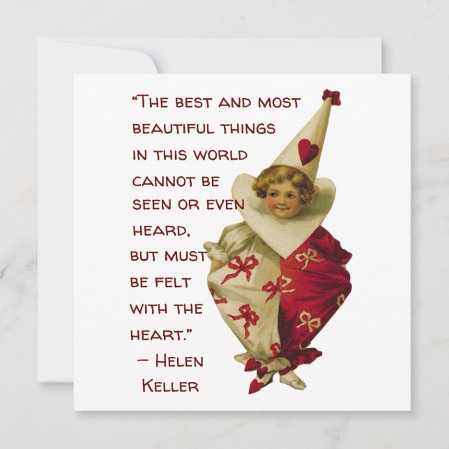 Tarjeta Vintage Valentine Greeting Card (Anverso)