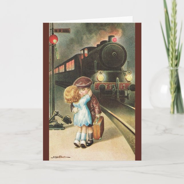 Tarjeta Vintage Valentine Love Greeting Card (Anverso)