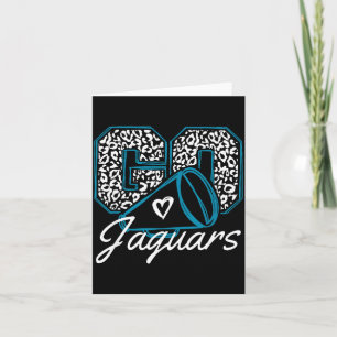 Tarjeta Vintage Vamos a Animar Jaguars De Vuelta a la Escu