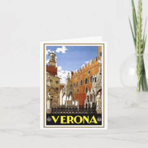 Tarjeta Vintage Verona Italia