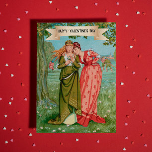 Tarjeta Vintage Victorian Galentine's Day Cute Best Friend