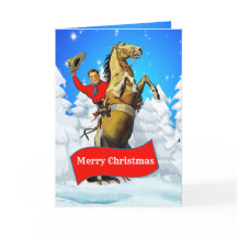 Vintage Western Cowboy criando caballo merry Chris
