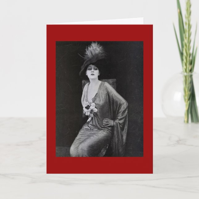 Tarjeta Vintage Woman (Anverso)