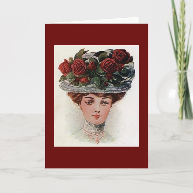 Tarjeta Vintage Woman (Anverso)