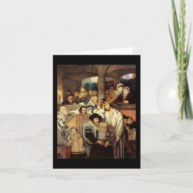 Tarjeta Vintage Yom Kipur (Anverso)