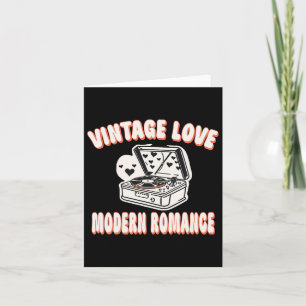 Tarjeta Vinyl Record Lover Valentine Vintage Love Modern R