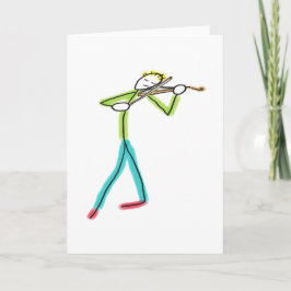 Tarjeta Viola Playing Stickman