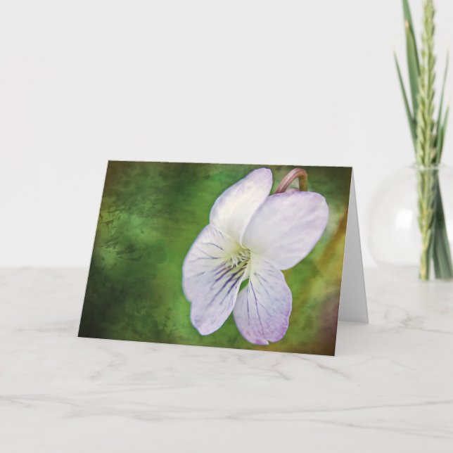 Tarjeta Violet Look Scripting Card Micah 7:7 (Anverso)