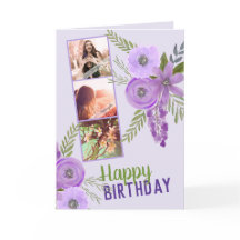 Violet Purple, collage de fotos "Feliz Cumpleaños"