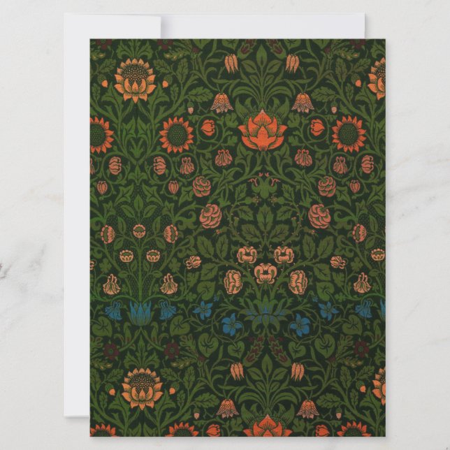 Tarjeta Violet y Columbine (por William Morris) (Anverso)