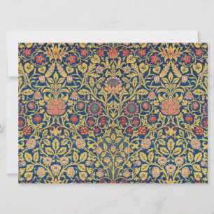 Tarjeta Violeta brillante y Columbina (por William Morris)