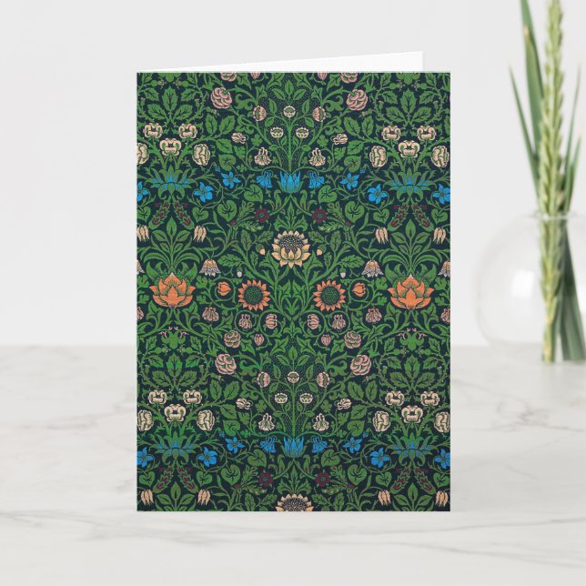 Tarjeta Violeta y Columbina, William Morris (Anverso)
