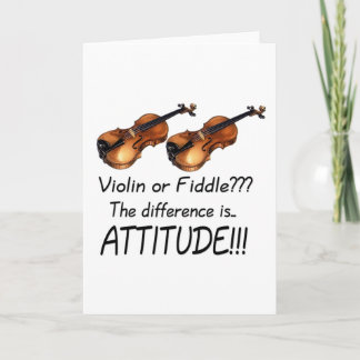 Tarjeta ¿Violín o violín???