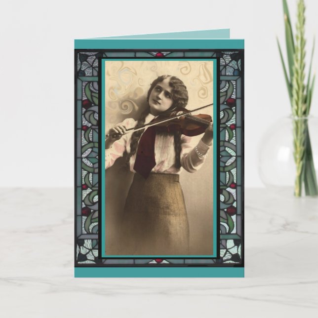 Tarjeta Violinista (Anverso)