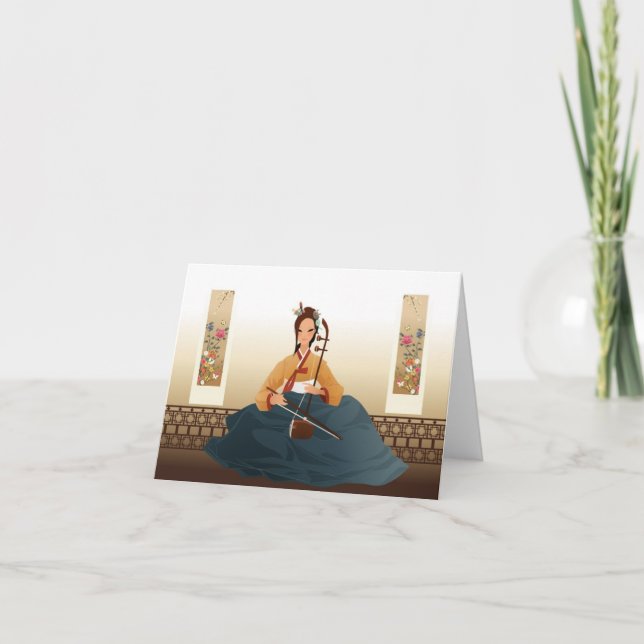 Tarjeta Violinista de Corea (Anverso)