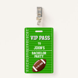 Tarjeta VIP del partido Bachelor de Football Grid