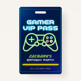 Tarjeta VIP para Fiesta de videojuegos Neon