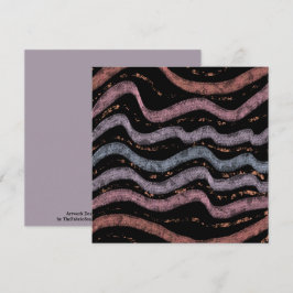 Tarjeta Viper Snake Skin Drawing Pattern Soft Pastel Color