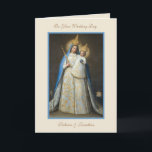Tarjeta Virgen boda María Jesús Oración religiosa<br><div class="desc">Con una bella imagen católica tradicional de la Santísima Virgen María con el Niño Jesús bajo el título de Nuestra Señora de Loreto. Se pueden modificar todo el texto y las fuentes.</div>