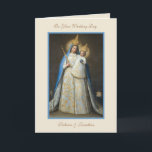 Tarjeta Virgen boda María Jesús Oración religiosa<br><div class="desc">Con una bella imagen católica tradicional de la Santísima Virgen María con el Niño Jesús bajo el título de Nuestra Señora de Loreto. Se pueden modificar todo el texto y las fuentes.</div>