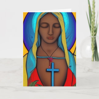 Tarjeta Virgen María 