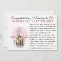 Virgen María Bebé Jesús Oración Católica Memorare