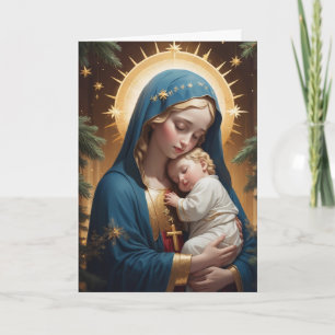 Tarjeta Virgen María Católica Tradicional